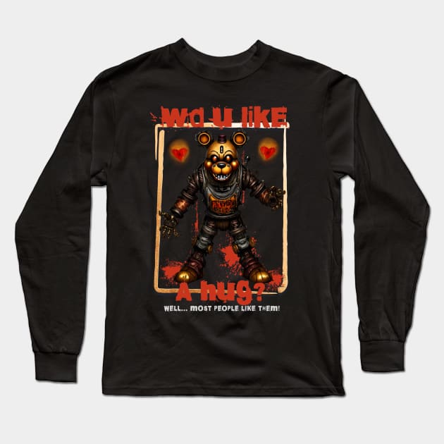 Would you like a hug? Long Sleeve T-Shirt by SkullTroops